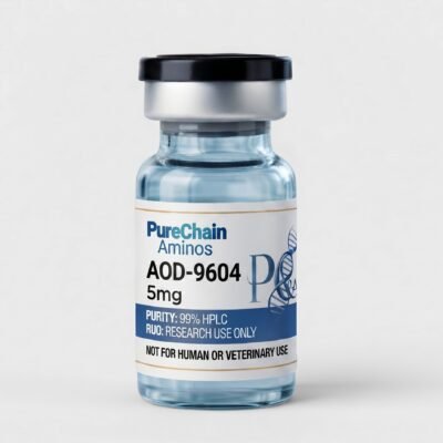 AOD-9604 5mg research peptide vial – Pure Chain Aminos