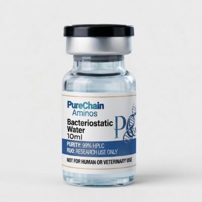Bacteriostatic Water 10ml research peptide vial – Pure Chain Aminos