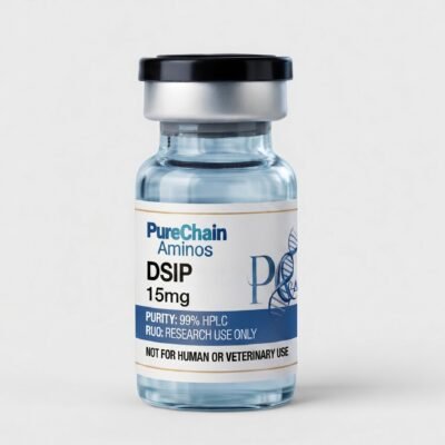 DSIP 15mg research peptide vial – Pure Chain Aminos