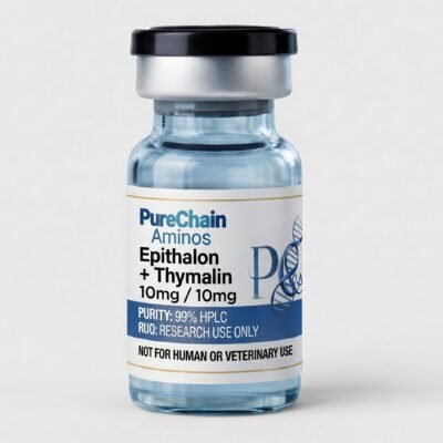 Epithalon + Thymalin 10mg / 10mg research peptide vial – Pure Chain Aminos