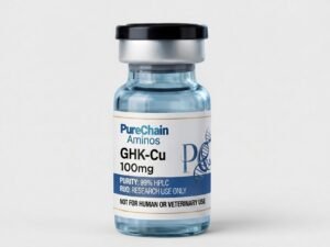 GHK-Cu 100mg research peptide vial – Pure Chain Aminos