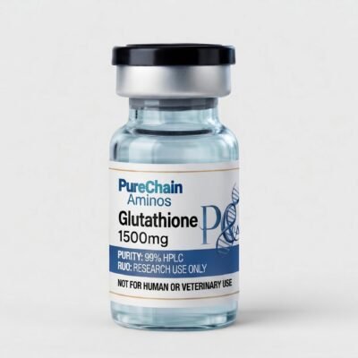 Glutathione 1500mg research peptide vial – Pure Chain Aminos