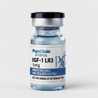 IGF-1 LR3 1mg research peptide vial – Pure Chain Aminos