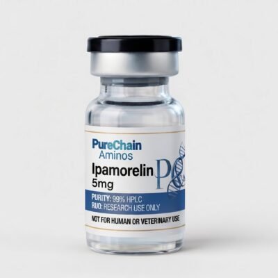 Ipamorelin 5mg research peptide vial – Pure Chain Aminos