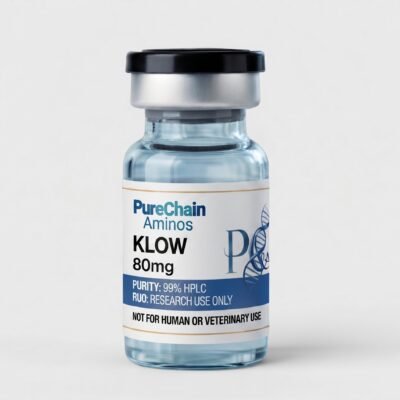 KLOW 80mg research peptide vial – Pure Chain Aminos