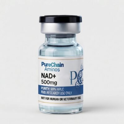 NAD+ 500mg research peptide vial – Pure Chain Aminos