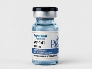 PT-141 10mg research peptide vial – Pure Chain Aminos