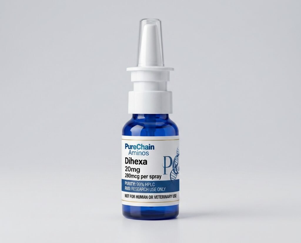 Dihexa 20mg nasal spray (280mcg per spray) – Pure Chain Aminos research peptide