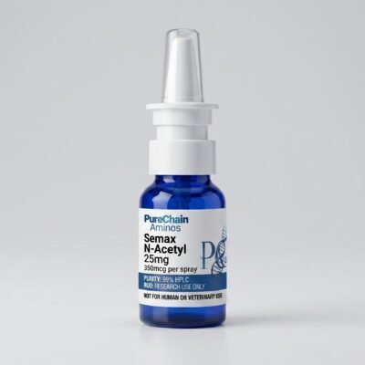 Semax N-Acetyl 25mg nasal spray (350mcg per spray) – Pure Chain Aminos research peptide