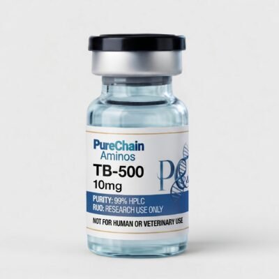 TB-500 10mg research peptide vial – Pure Chain Aminos