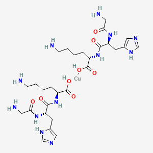 GHK-Cu 2D molecular structure diagram (PubChem CID 133697840)