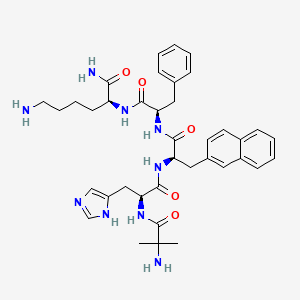 Ipamorelin 2D molecular structure diagram (PubChem CID 9831659)
