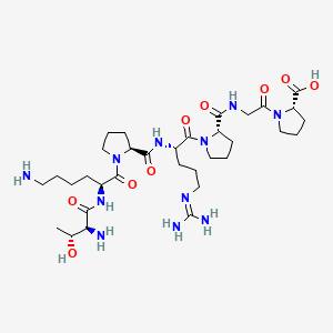 Selank 2D molecular structure diagram (PubChem CID 11765600)