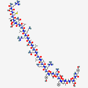 Sermorelin 2D molecular structure diagram (PubChem CID 16132413)