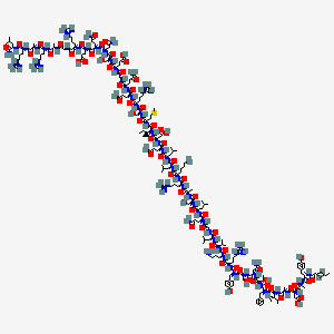 Tesamorelin 2D molecular structure diagram (PubChem CID 16137828)